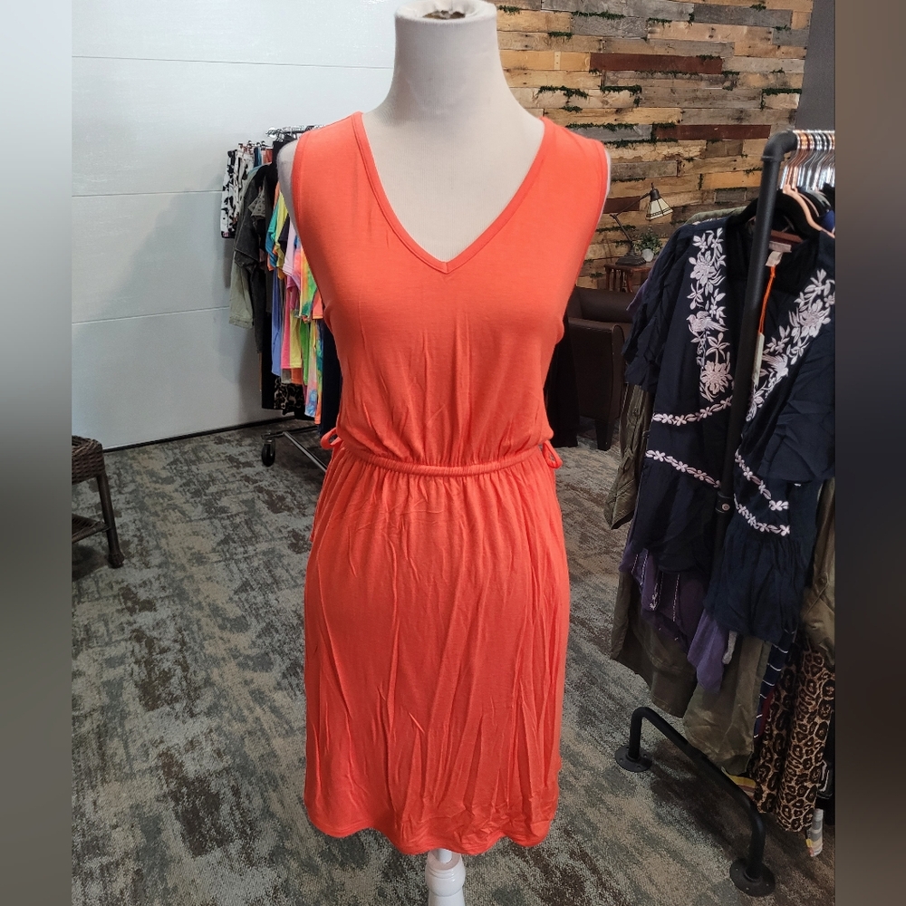 Nwt orange cotton dress